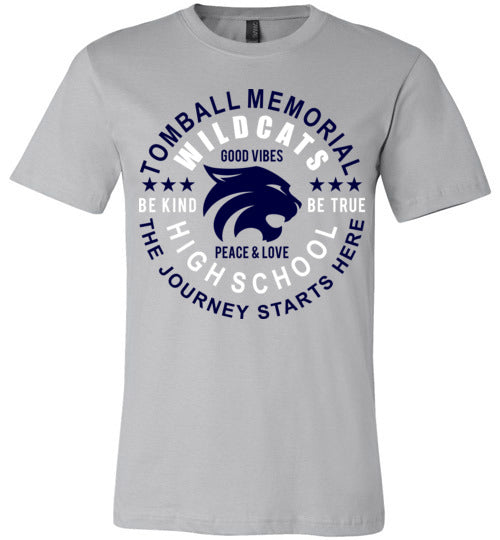 Tomball Memorial Wildcats Premium Silver T-shirt - Design 16