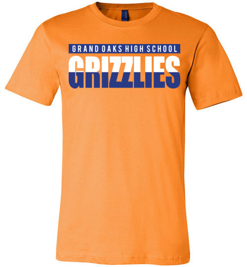 Grand Oaks Grizzlies Premium Orange T-shirt - Design 25