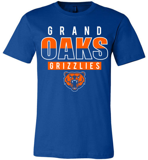 Grand Oaks Grizzlies Premium Royal T-shirt - Design 23