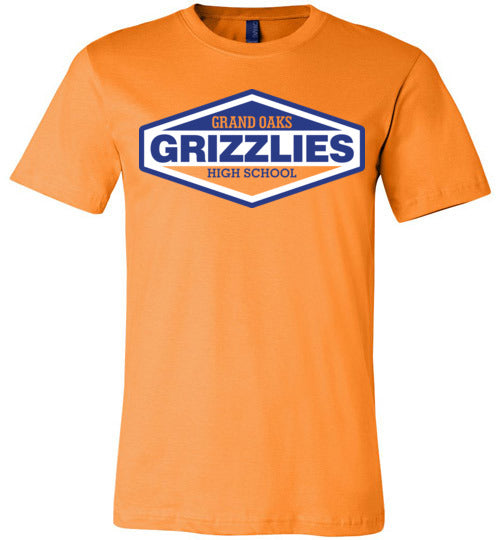 Grand Oaks Grizzlies Premium Orange T-shirt - Design 09