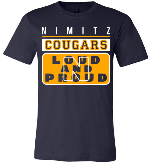 Nimitz Cougars Premium Navy T-shirt - Design 86