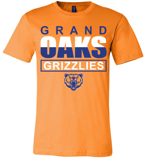 Grand Oaks Grizzlies Premium Orange T-shirt - Design 29