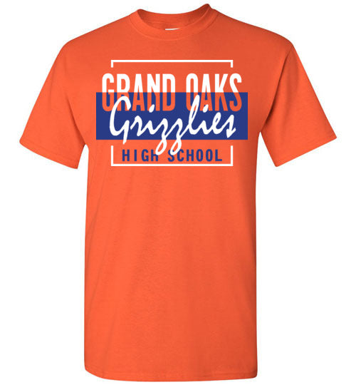 Grand Oaks High School Grizzlies Orange Unisex T-shirt 05