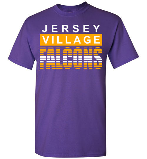 Jersey Village High School Falcons Purple Unisex T-shirt 35