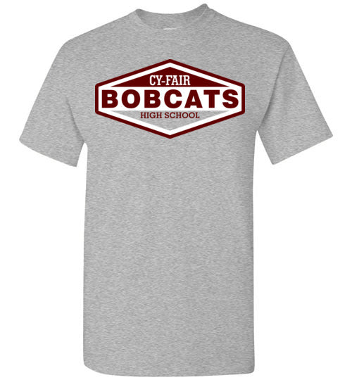 Cy-Fair High School Bobcats Sports Grey Unisex T-shirt 09