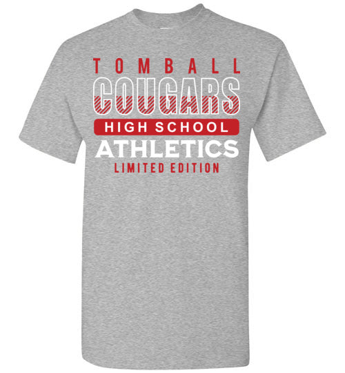 Tomball High School Cougars Sports Grey Unisex T-shirt 90