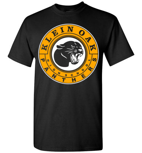 Klein Oak High School Panthers Black Unisex T-shirt 02