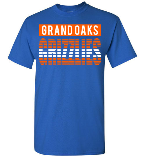 Grand Oaks High School Grizzlies Royal Blue Unisex T-shirt 35