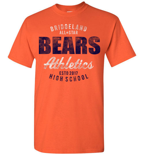 Bridgeland High School Bears Orange Unisex T-shirt 34