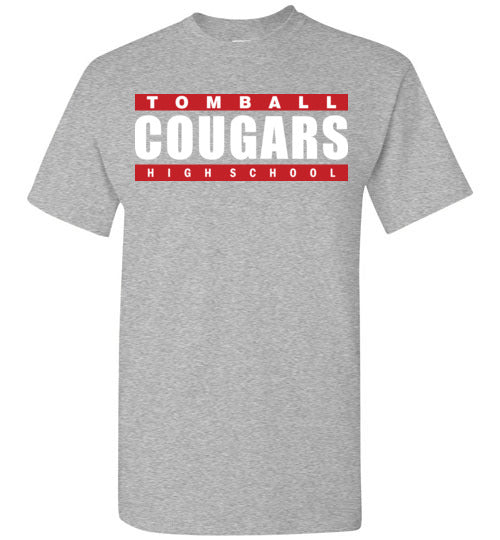 Tomball High School Cougars Sports Grey Unisex T-shirt 98