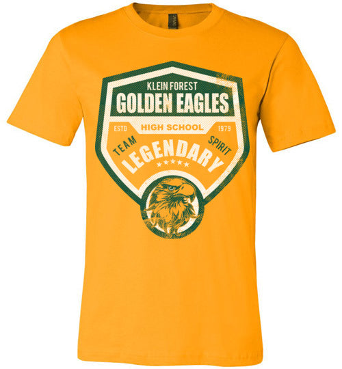 Klein Forest Golden Eagles Premium Gold T-shirt - Design 14