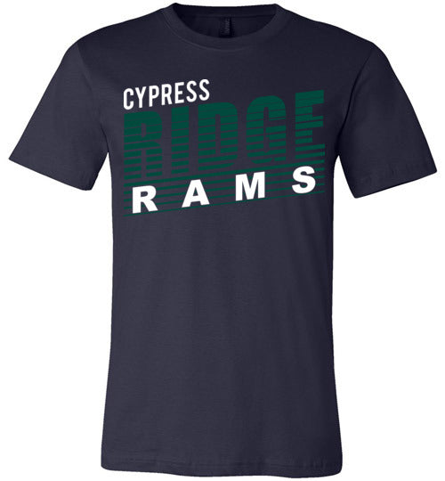 Cypress Ridge Rams Premium Navy T-shirt - Design 32