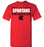 Porter High School Spartans Red Unisex T-shirt 49