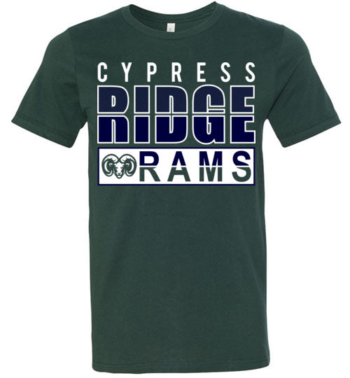 Cypress Ridge Rams Premium Forest Green T-shirt - Design 31