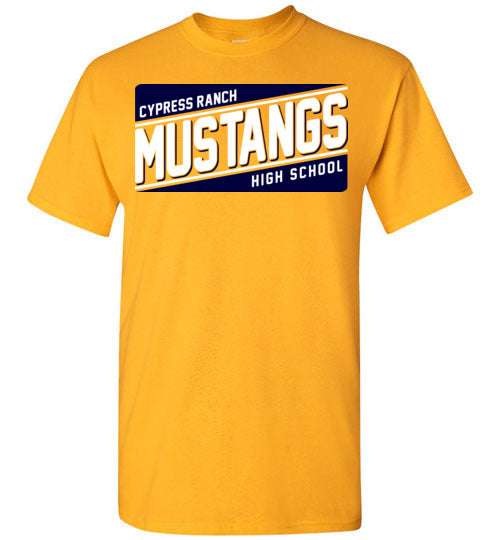 Cypress Ranch High School Mustangs Gold Unisex T-shirt 84