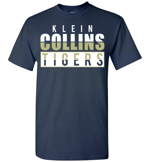 Klein Collins High School Tigers Navy Unisex T-shirt 31