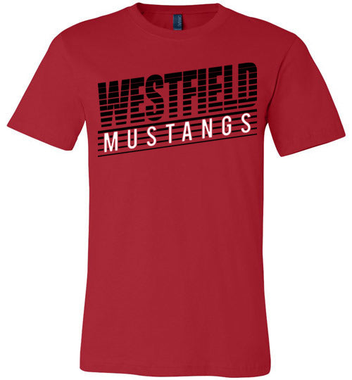 Westfield Mustangs Premium Red T-shirt - Design 32