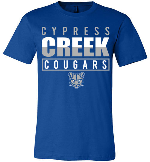 Cypress Creek Cougars Premium Royal T-shirt - Design 29