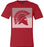 Cypress Lakes Spartans Premium Red T-shirt - Design 27