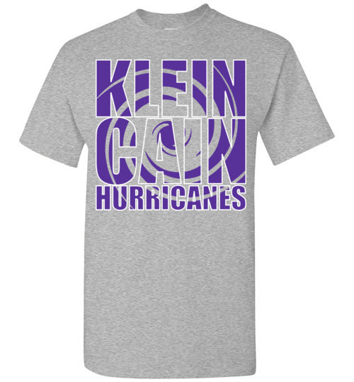 Klein Cain High School Hurricanes Sports Grey Unisex T-shirt 20