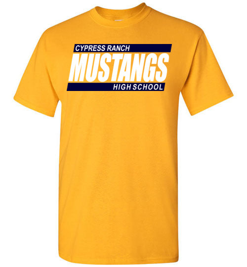 Cypress Ranch High School Mustangs Gold Unisex T-shirt 72