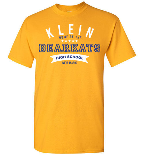 Klein High School Bearkats Gold Unisex T-shirt 96