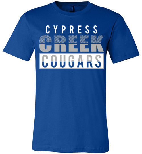 Cypress Creek Cougars Premium Royal T-shirt - Design 31