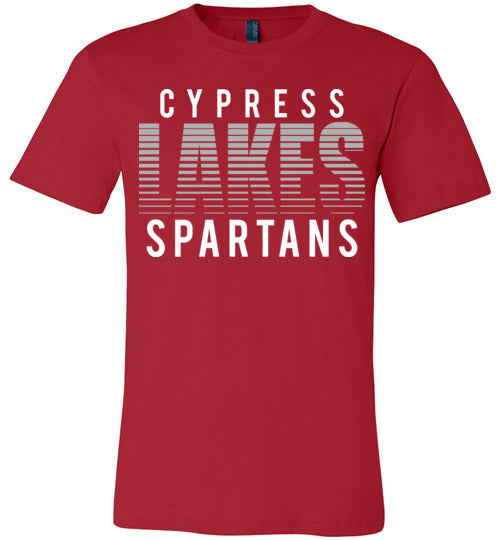 Cypress Lakes Spartans Premium Red T-shirt - Design 24