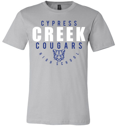 Cypress Creek Cougars Premium Silver T-shirt - Design 12