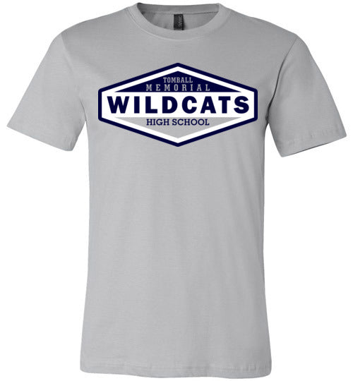 Tomball Memorial Wildcats Premium Silver T-shirt - Design 09