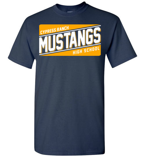 Cypress Ranch High School Mustangs Navy Unisex T-shirt 84