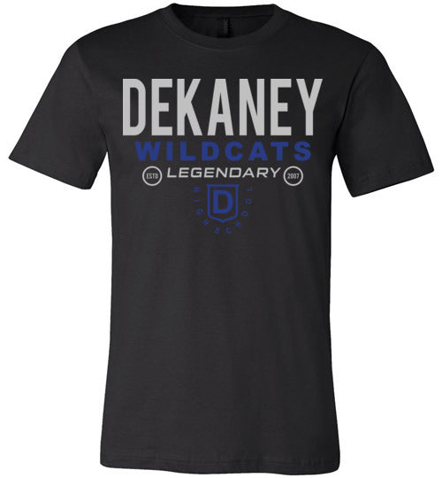 Dekaney Wildcats Premium Black T-shirt - Design 03