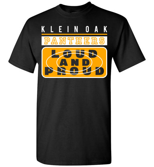 Klein Oak High School Panthers Black Unisex T-shirt 86