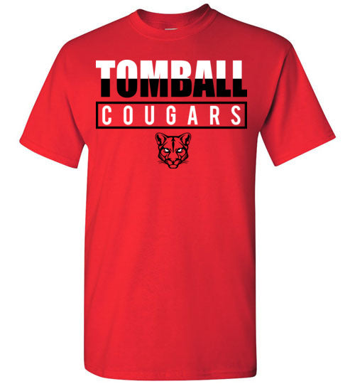 Tomball High School Cougars Red Unisex T-shirt 29
