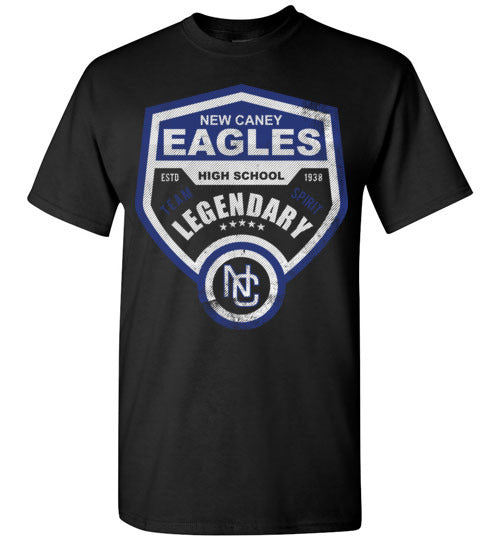 New Caney Eagles High School Black Unisex T-shirt 14