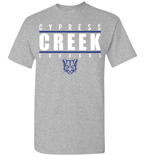 Cypress Creek High School Cougars Sports Grey Unisex T-shirt 07