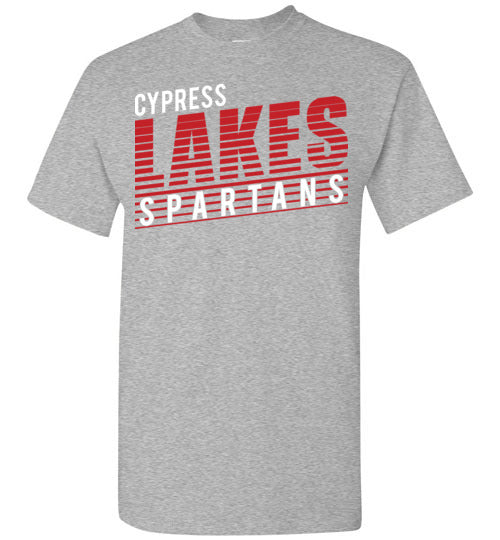 Cypress Lakes High School Spartans Sports Grey Unisex T-shirt 32