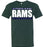 Cypress Ridge Rams Premium Forest Green T-shirt - Design 98