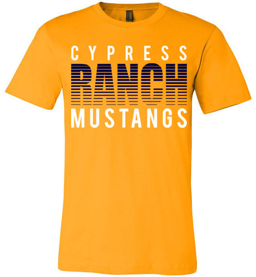 Cypress Ranch Mustangs Premium Gold T-shirt - Design 24