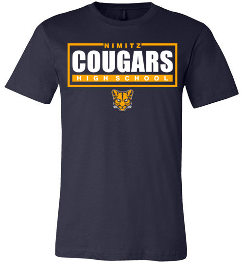 Nimitz Cougars Premium Navy T-shirt - Design 49