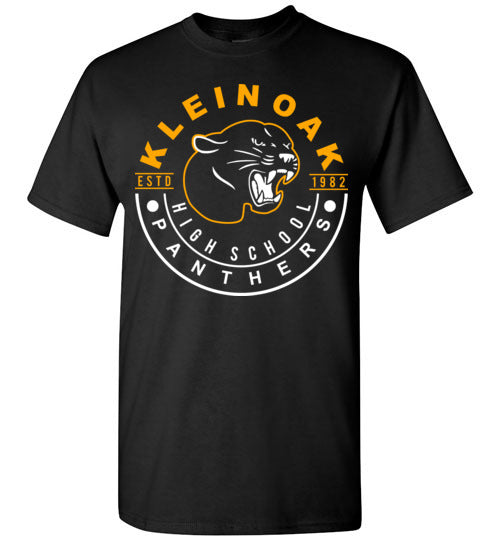 Klein Oak High School Panthers Black Unisex T-shirt 19