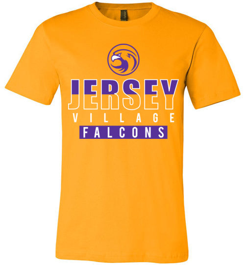 Jersey Village Falcons Premium Gold T-shirt - Design 23