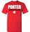 Porter High School Spartans Red Unisex T-shirt 12