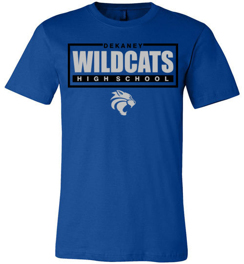 Dekaney Wildcats Premium Royal Blue T-shirt - Design 49