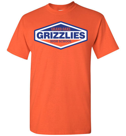 Grand Oaks High School Grizzlies Orange Unisex T-shirt 09