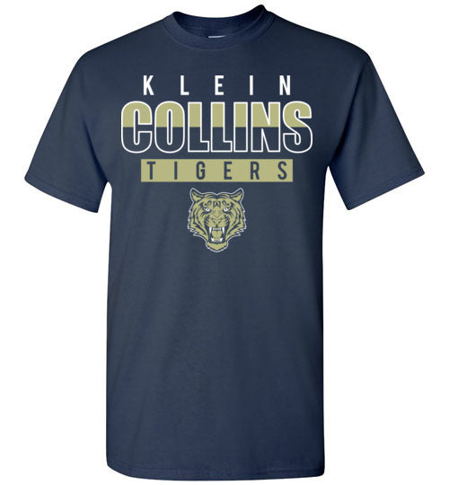 Klein Collins High School Tigers Navy Unisex T-shirt 23