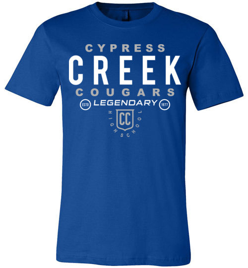 Cypress Creek Cougars Premium Royal T-shirt - Design 03