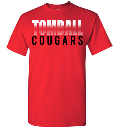 Tomball High School Cougars Red Unisex T-shirt 24
