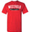 Westfield High School Mustangs Red Unisex T-shirt  21