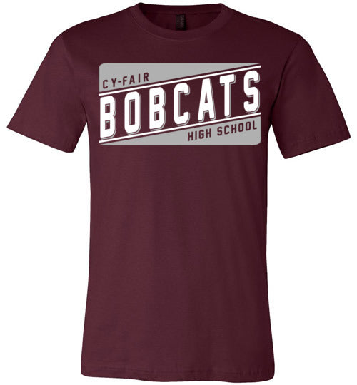 Cy-Fair Bobcats Premium Maroon T-shirt - Design 84